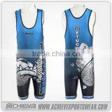 Custom Sublimation Wrestling Singlet/ Cheap Wrestling Singlets for Sale thumbnail-2