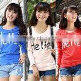 GZY Women Causal and Comfortable t Shirt 2017 Factory Overproduction Export Guangzhou Wholesale African Mixed Women Model 2017 thumbnail-6