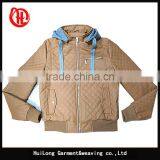 Manufacture Ladies Coat Winter Hoodies PU Jacket thumbnail-3