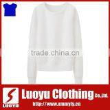 White Sweatshirts Made in China for Women thumbnail-1