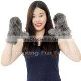 CX-A-60H Wholesale New Fashion Mittens Real Mink Fur Woman Fur Gloves thumbnail-1