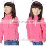 Brand 4-12Y Spring Boys And Girls Cardigan Coat Jacket Kids Pure Color Outfit Kids Clothings Children Polar Fleece Jacket thumbnail-4