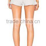 MGOO New Summer Slim Fit Gym Wear Athletic Shorts Women Hot Sexy Girls Short Pants With Raw Cut Hems thumbnail-5