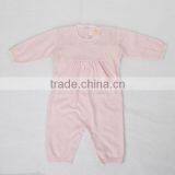 Baby Girls Cable Knit Romper Infant Pink Romper thumbnail-1