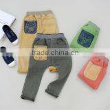 Export Wholesale Boys Pants for Autumn and Winter New Designs Trouser for Kids Leather Pants for Child Boy thumbnail-1