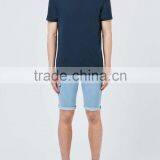 Navy Blue Blank Mens t Shirts Soft Breathable Cotton T-shirt Custom Summer Wear for Wholesale thumbnail-5