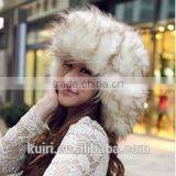 2016 New Style Winter Thick Warm Headgear Faux Fox Fur Women Hats Hot Fashion Cute Casual Female Elegant Caps thumbnail-2