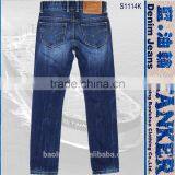 S1114K Toddler Kid Girls Children Stretchable Waistband Indigo Washed Denim Jeans thumbnail-3