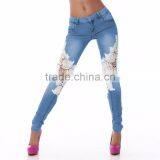 New Design Women Leggings Fashion Candy Denim Jean thumbnail-1