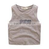 Wholesale Summer Sleeveless Cotton Boys Casual Children Tops thumbnail-3