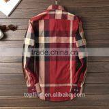 Fancy Red and Black Big Check Men Casual Shirt Embroidery Design thumbnail-2