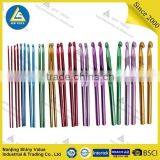 Single Headed Hook Aluminium Anodized Earring Shape Crochet Hook Comes in Set