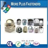 Made in Taiwan Aluminum Colored Stainless Steel Colored Dome Nut