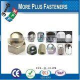Made in Taiwan Aluminum Colored Stainless Steel Colored Dome Nut thumbnail-1