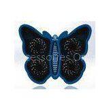 Blue Modern 17 Inch Notebook Cooler , 4 Fan Laptop Cooler Butterfly Design