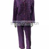 Purple Long Sleeves Flannel Pajamas Women Winter Sleepwear thumbnail-2