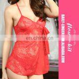 Wholesale Red Lace Mature Lingerie Sexy Women thumbnail-1