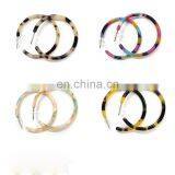 High Quality New Design Acetic Acid Jewelry Women's Acrylic Acetate Hoop Earrings thumbnail-2
