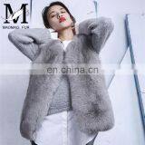 Natural Fox Fur Vest Hot Selling Warm Winter Vest Women Real Fox Fur Coat