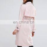 Womenv Pink Single Button Ladies Long Dust Coat thumbnail-3