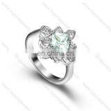 2017 Rhinestone Diamond Wedding Marriage Couple Ring Stainless Steel Lover Jewelry thumbnail-4