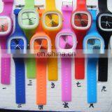 10 Colors Square Face Jelly Watch Soft Silicone Band Wrsit Jelly Watch
