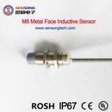 M18 x 55mm Brass Body Non-Flush Cylinderical Inductive Proximity Sensor/Switch 20mm Long Sensing Distance NPN PNP 2m PVC Cable