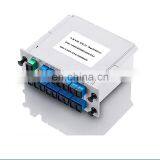 FTTH 4 8 16 Way Plug in Type Cassette Box SC UPC Connector Fiber Optical PLC Splitter thumbnail-6