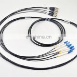 2 4 6 8 12 16 24 core outdoor singlemode armored fiber optic jumper patch cord cable
