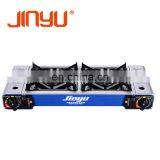 JINYU Customized Wholesale 2 Burner Portable Table Gas Stove Burner