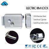 Elettrika - Electric Rim Lock With Stainless Steel Finish and Brass Roll thumbnail-4