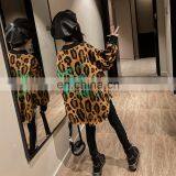 Girls' Plush Sweater Autumn / Winter 2020 New Leopard Top Medium and Large Children's Thickened Winter Sweater thumbnail-1