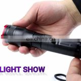 10w Aluminum Alloy 1000 lumens led torch light With Clip 5 Modes Tactical rechargeable flashlight