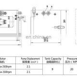 Hydraulic Power Unit 12v dc 2000w for Car Lift With High Pressure Gear Pump thumbnail-2