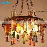 Moderate Modern Iron and Glass Pendant Linear Ceiling Lamp 3 Lights thumbnail-5