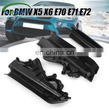 3x Car Engine Upper Compartment Partition Panel Set For BMW X5 X6 E70 Black Plastic 51717169419 51717169420 51717169421 thumbnail-1