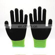 Seamless Knitted Nylon Knitted Gloves Nitrile Gloves Hand Nitrile Coating Gloves thumbnail-3