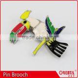 Cute Animal Bird Shape Colorful Enamel Metal Pin on Needle Brooch thumbnail-3