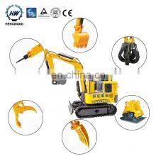 New high quality hydraulic small garden mini electric excavator 1 ton with excavator parts