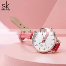 SHENGKE New Stylish Girls Red Sport Watch Fashion Luxury Brand Gold Quartz Watches Ladies Classic Reloj Para Mujer thumbnail-5