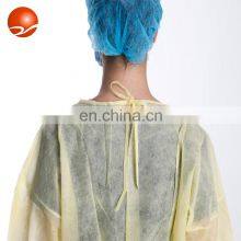 Disposable AAMI Level 2 Yellow Isolation Gown for Patient Hospital Gown thumbnail-3