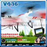 Mini Qute RC Remote Control Helicopter Quadcopter Headless WIFI Transmission 3D Tumbling Educational Electronic Toy NO.V686K