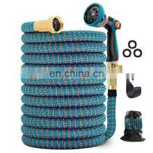 Manufactures Wholesale Coloured Blue Lead Free High Pressure 100ft Water 25ft Expandable Metal Garden Hose thumbnail-4