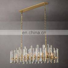 Bonnington Modern Luxury k9 Crystal Glass Linear Chandelier Hanging Hotel Restaurant Living Room Ceilings Home Decor Lighting thumbnail-3