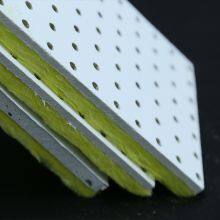 Soundproof Perforated Gypsum Board With Glass Wool Insulation Layer Fire Rated Gypsum Panel thumbnail-5
