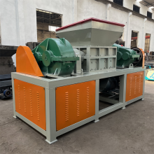 Waste Plastic Paper Cardboard Double Shaft Shredder Machine Dual Axis Shredder for Metal Shell Paper Roller thumbnail-4