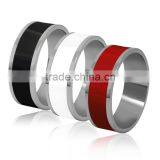 Customized Popular Red Titanium Ring Engagement Ring for Lovers thumbnail-1