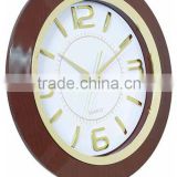 2014 New Design Round Wall Clock Battery Operated