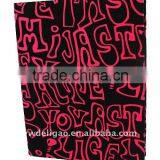 Embossed Flocking Cloth Wrapping Ring Binder Desktop File Folder for Office Stationery Cardboard A4 or FC Size thumbnail-1