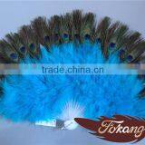 21 Piece Turkey Marabou And Peacock Feather Fan For Party Supplies thumbnail-1